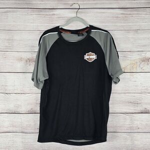 Vintage Harley Davidson Men's Performance Reflective Short Sleeve T-Shirt Large